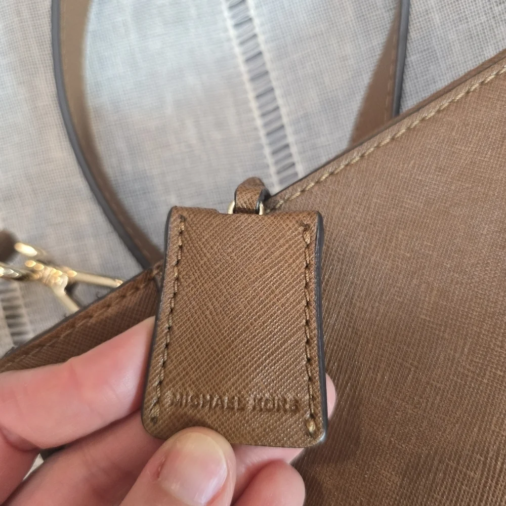 Michael Kors Brown Leather Crossbody Bag
